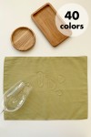 Set of 2 Waterproof Cotton Placemats