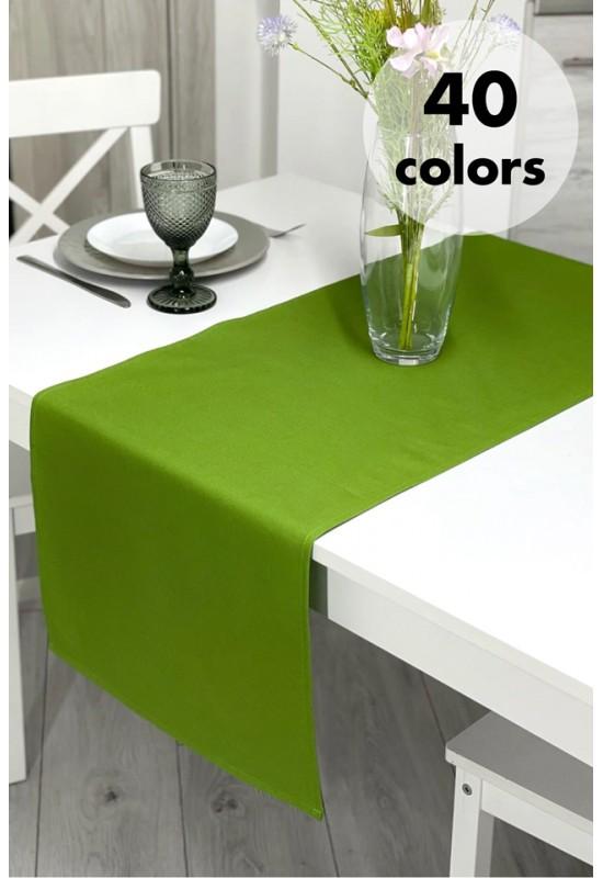 Waterproof cotton table runner | 40 colors