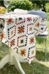 Waterproof Cotton Tablecloth with Ethnic Prints