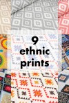 Waterproof Cotton Tablecloth with Ethnic Prints