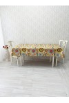 Waterproof Cotton Tablecloth with Ethnic Prints