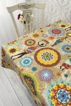 Waterproof Cotton Tablecloth with Ethnic Prints