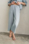 Linen 2-Piece Set: Loose T-Shirt and Pants