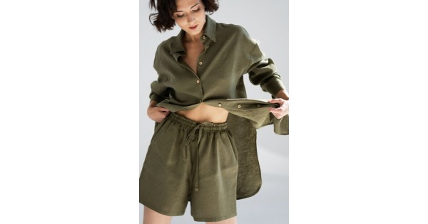 yoli linen short pants 新品未使用 ヨリ ショートパンツ Yoli / Linen short pants | Skool