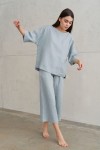 Linen 2-Piece Set: Loose T-Shirt and Pants