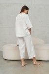 Loose Linen Pants - Wide Leg Trousers - Culottes