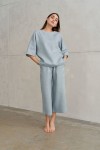 Loose Linen Pants - Wide Leg Trousers - Culottes