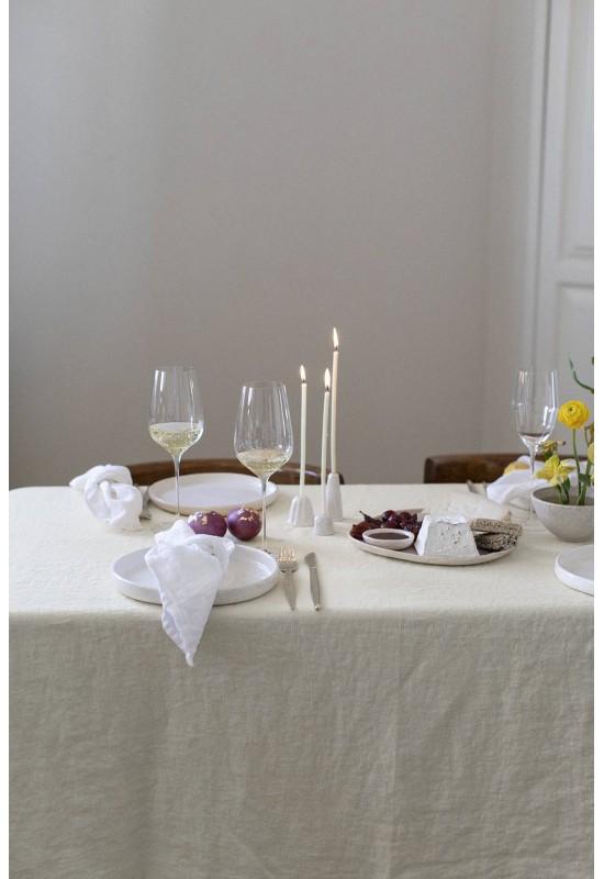 Linen tablecloth in Off White
