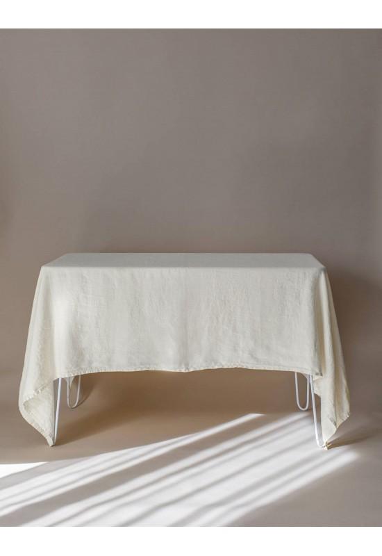 Linen tablecloth in Off White