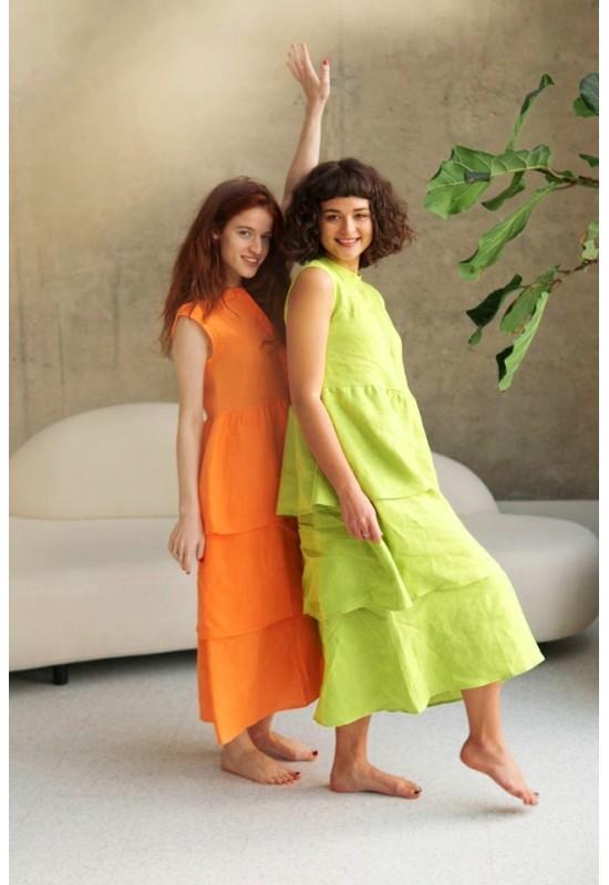 Sleeveless Linen Maxi Dresses for Women