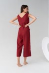 Linen Jumpsuit for Women: Culottes, Sleeveless