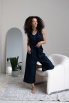 Linen Jumpsuit for Women: Culottes, Sleeveless