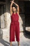 Linen Jumpsuit for Women: Culottes, Sleeveless