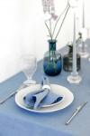 Light - Sky Blue Linen Tablecloth