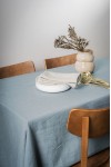 Light - Dusty Blue Linen Tablecloth