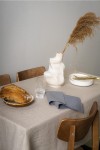 Natural Gray-Beige Linen Tablecloth