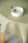 Olive -  Moss Green Linen Tablecloth