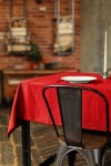 Red Linen Tablecloth