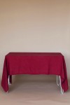 Dark Red Wine -  Maroon Linen Tablecloth 