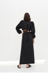 Linen Maxi skirt for women | Wrap High waist skirt