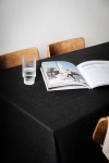 Black Linen Tablecloth