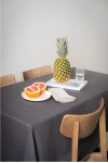 Dark Gray | Charcoal Linen Tablecloth 