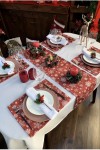 Waterproof Cotton table runner | Christmas prints 