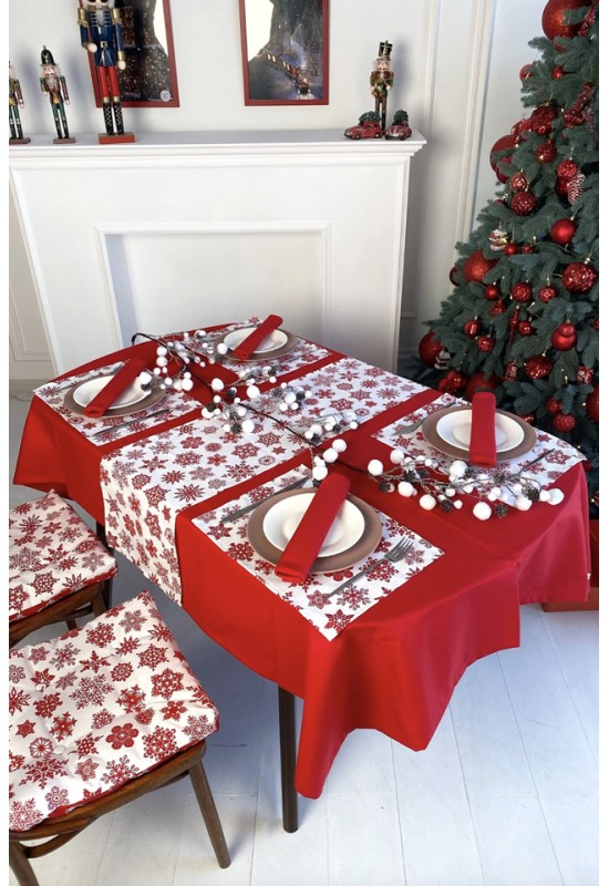 Waterproof Cotton table runner | Christmas prints 