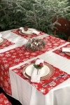 Waterproof Cotton table runner | Christmas prints 
