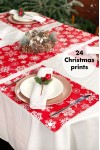 Waterproof Cotton placemats | Christmas prints