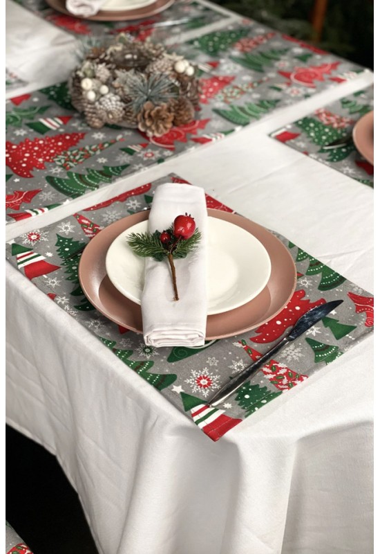 Waterproof Cotton placemats | Christmas prints