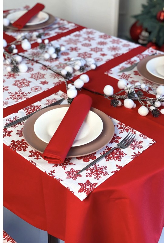 Waterproof Cotton placemats | Christmas prints