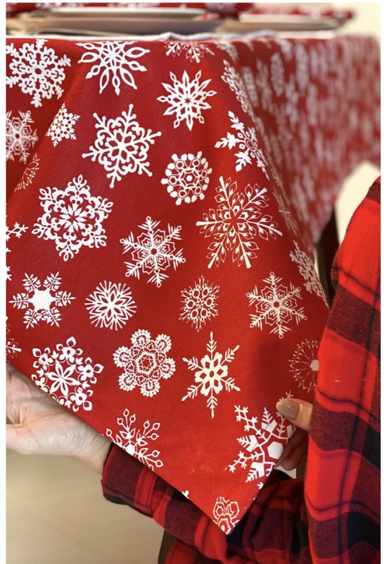 Waterproof cotton tablecloth | Christmas Prints 