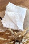 Ruffle Muslin Kids Blankets | Two-colors Throw