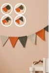 Linen bunting banner 