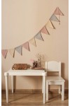 Linen bunting banner 