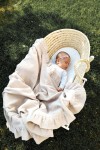 Ruffle Muslin Swaddle Blanket