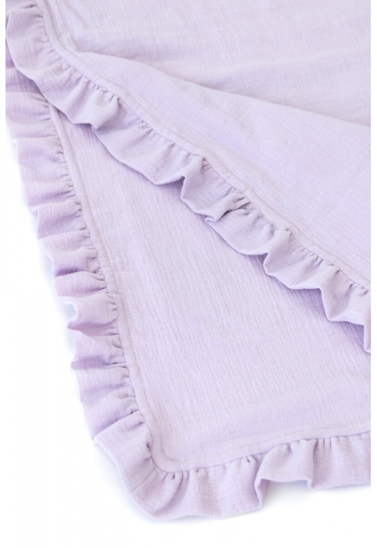 Ruffle Muslin Swaddle Blanket