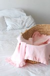 Ruffle Muslin Swaddle Blanket