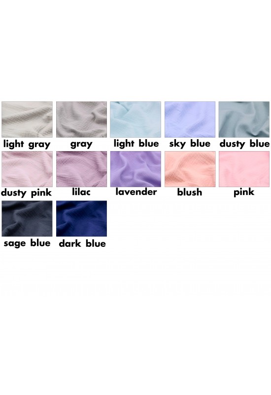 Gauze Muslin Curtains | 30 Colors | Cotton Panels 