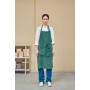 Linen apron with pockets