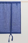 Linen Roll Up blind | Tie Up Valance |Cafe curtain