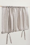 Linen Roll Up blind | Tie Up Valance |Cafe curtain