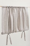 Linen Roll Up blind | Tie Up Valance |Cafe curtain