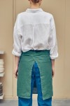 Linen waist mini apron with pockets 