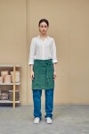 Linen waist mini apron with pockets 