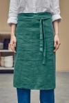 Linen waist midi apron with pockets 