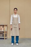 Japanese cross back linen apron 