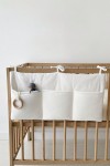 Muslin Organizer with Pockets for Nursery Crib Bed