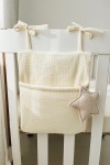 Muslin Cotton Nursery Crib Organizer 